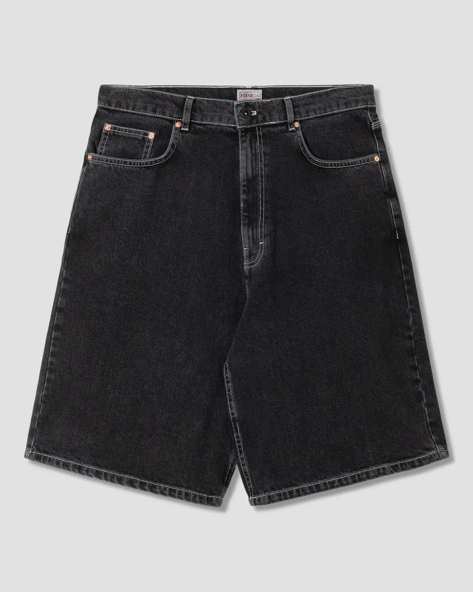 stan-ray-wide-5-short-jeansshorts-washed-black-denim image 1