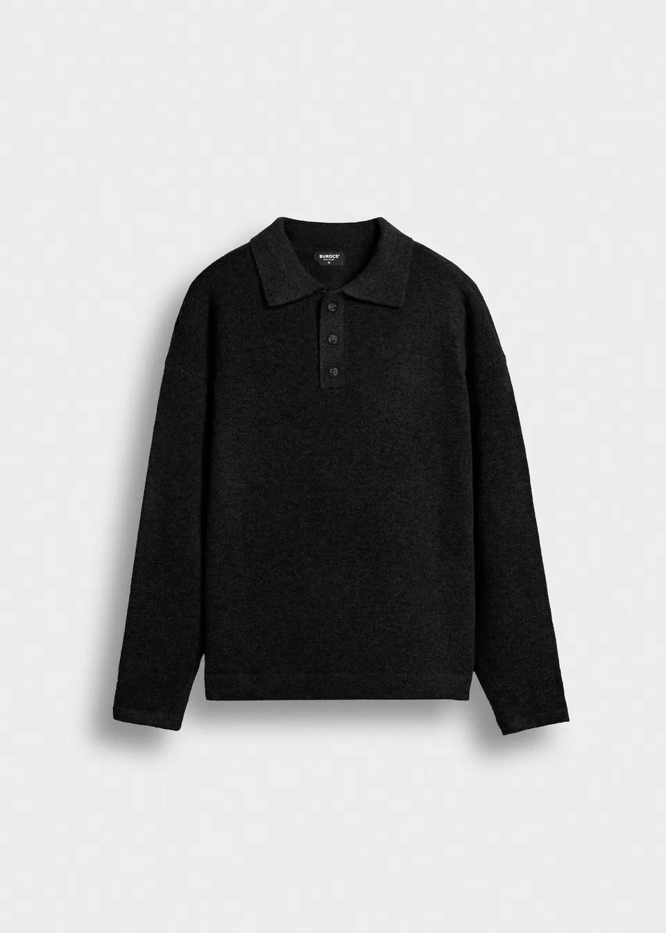 burocs-hairy-polopullover-schwarz-oversize image 1