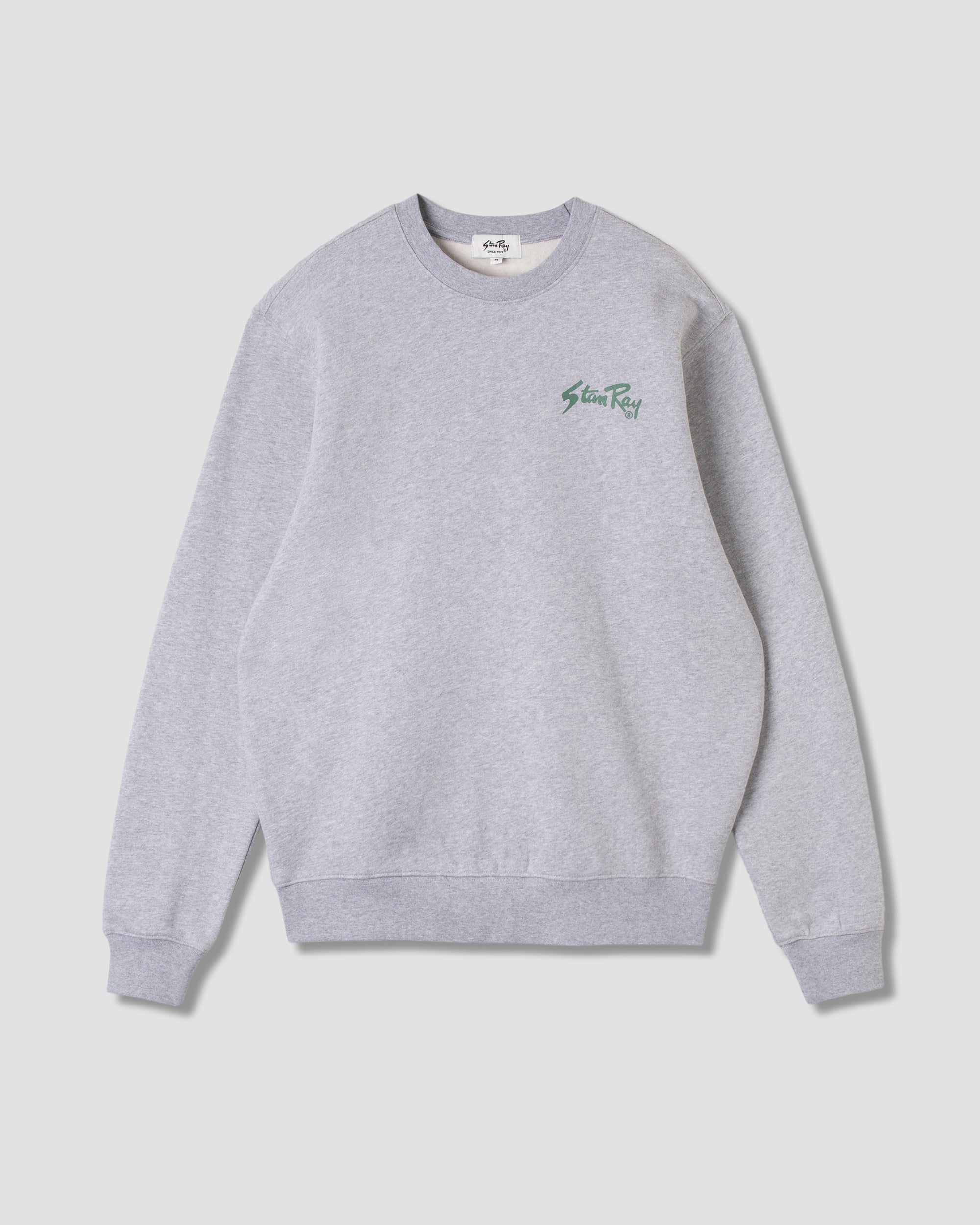 stan-ray-stan-og-crew-sweatshirt-grey-marl-print image 1