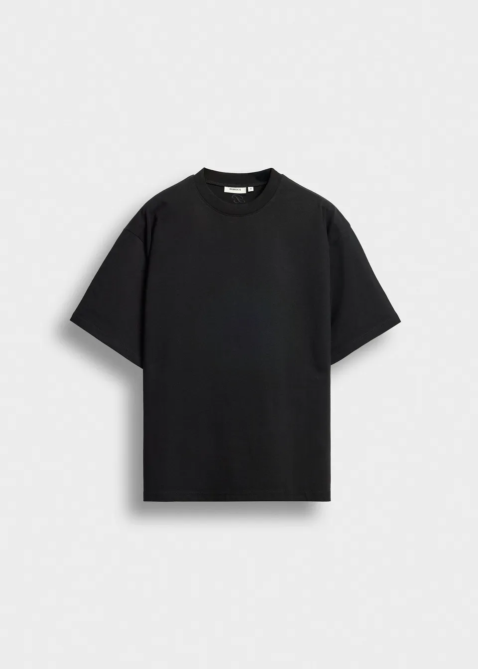 burocs-t-shirts-oversized-basic-t-shirt-black-stickerei image 1