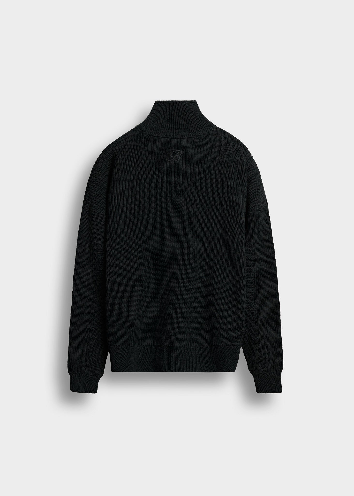 burocs-chunky-knit-zip-jacket-strickjacke-black-m image 2