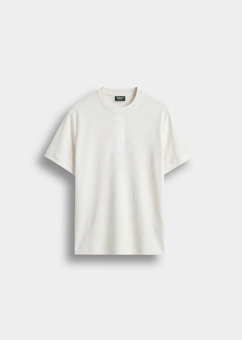 burocs-slim-rib-t-shirt-off-white-gerippt-slim-fit image 1