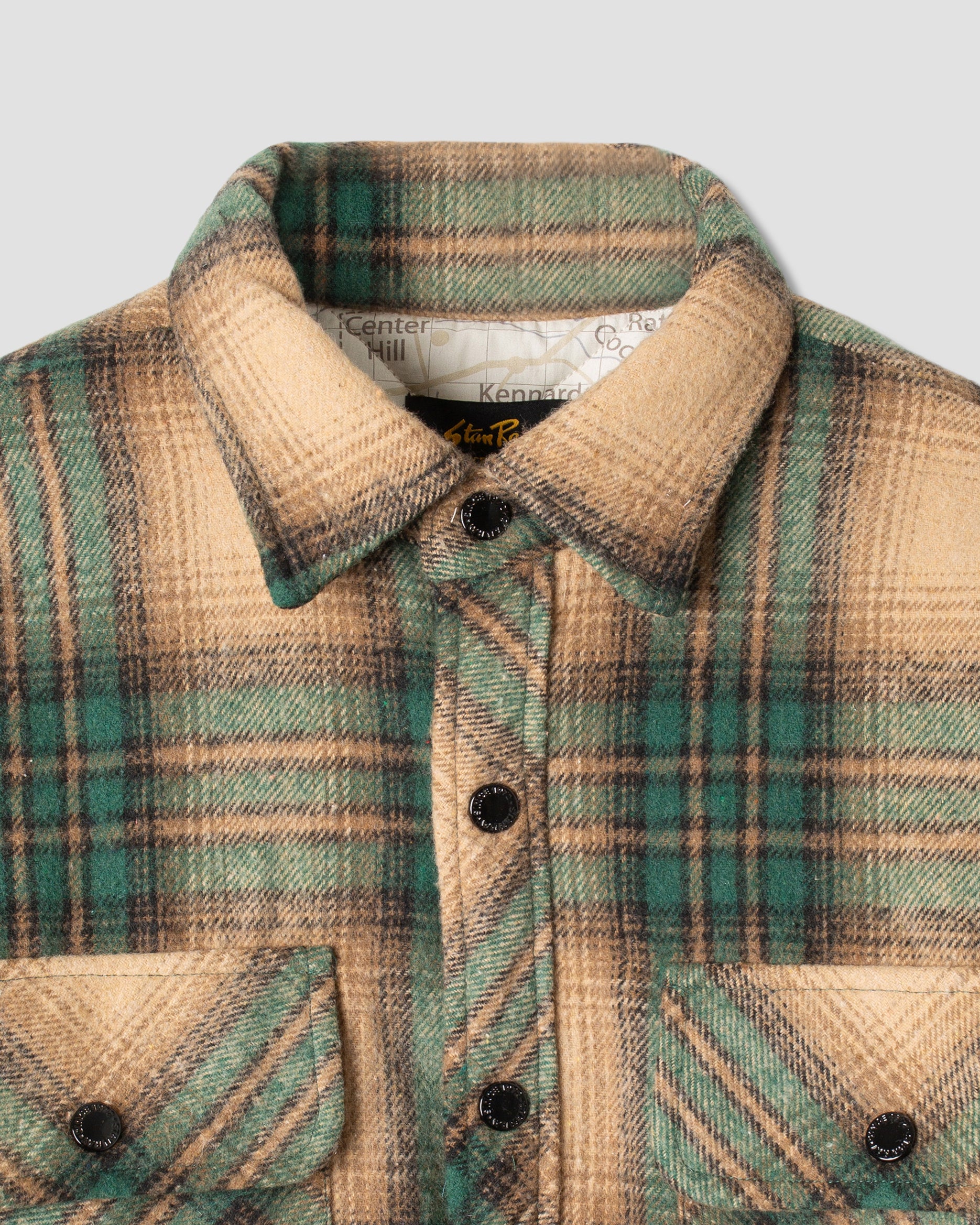 stan-ray-quilted-plaid-overshirt-jacke-olive-plaid image 4