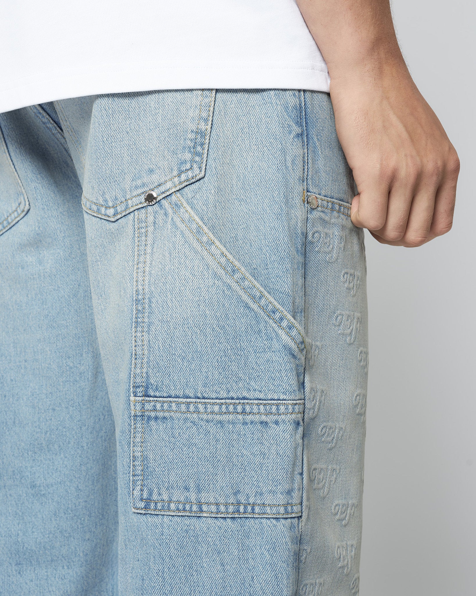 eightyfive-embossed-carpenter-denim-jeans-hellblau-straight image 6