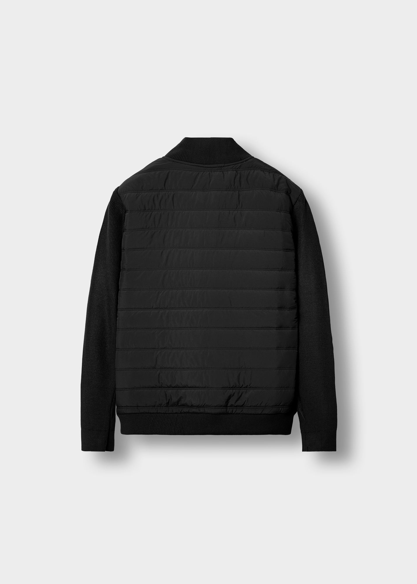 burocs-contrast-padded-jacket-steppjacke-schwarz image 2