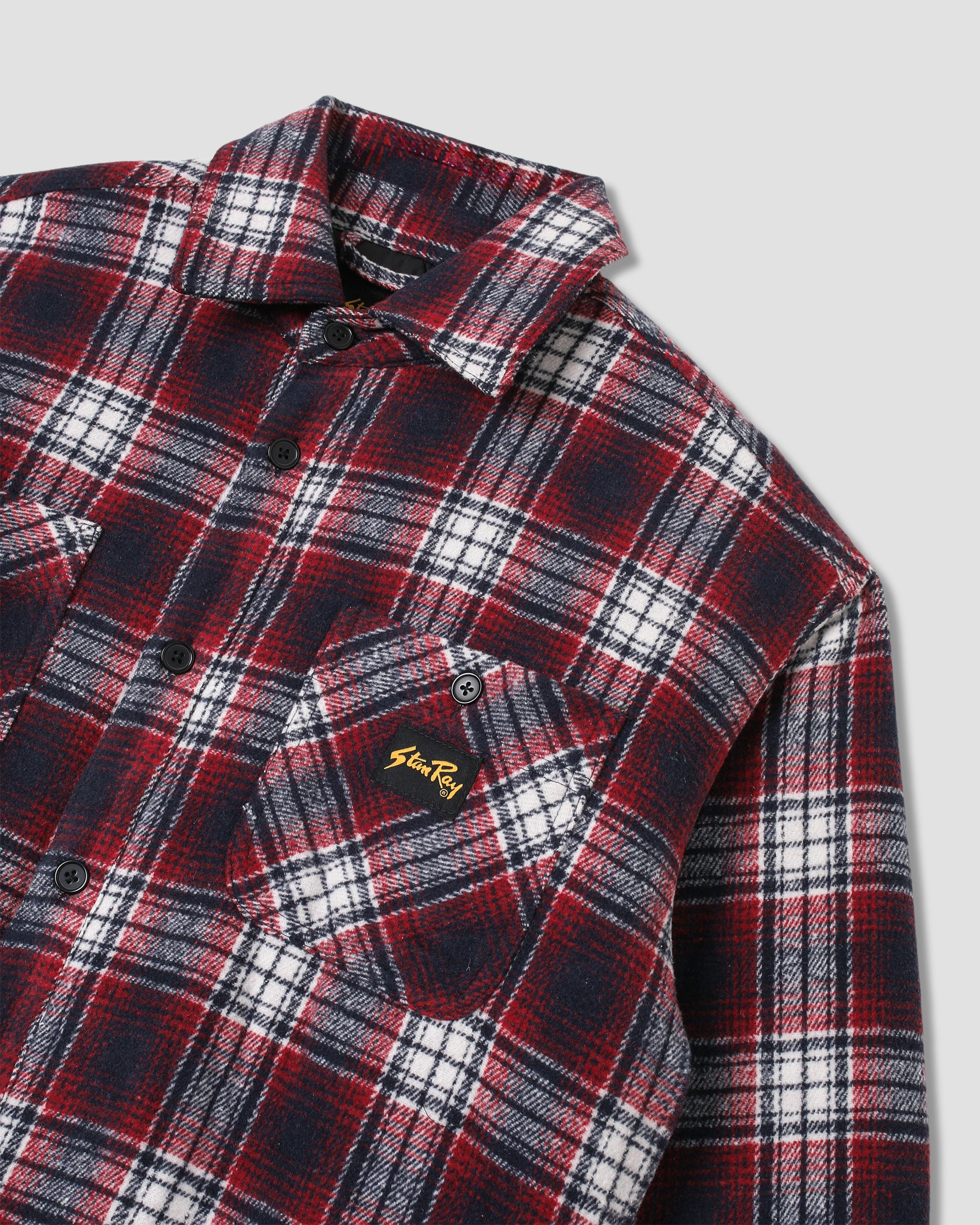 stan-ray-quilted-overshirt-rot-plaid-wattiert image 6