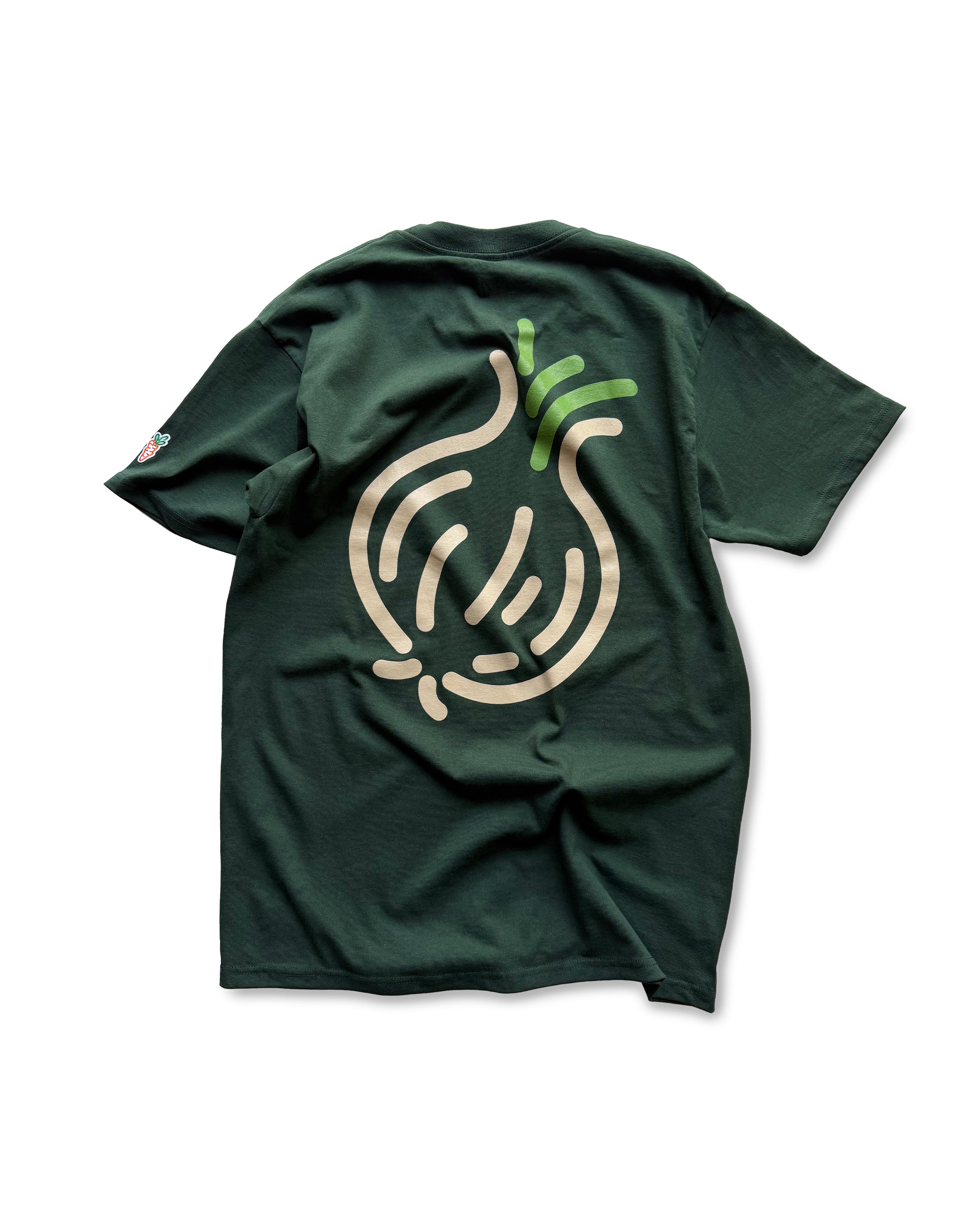 carrots-onions-wordmark-tee-t-shirt-herren-forest-baumwolle image 2