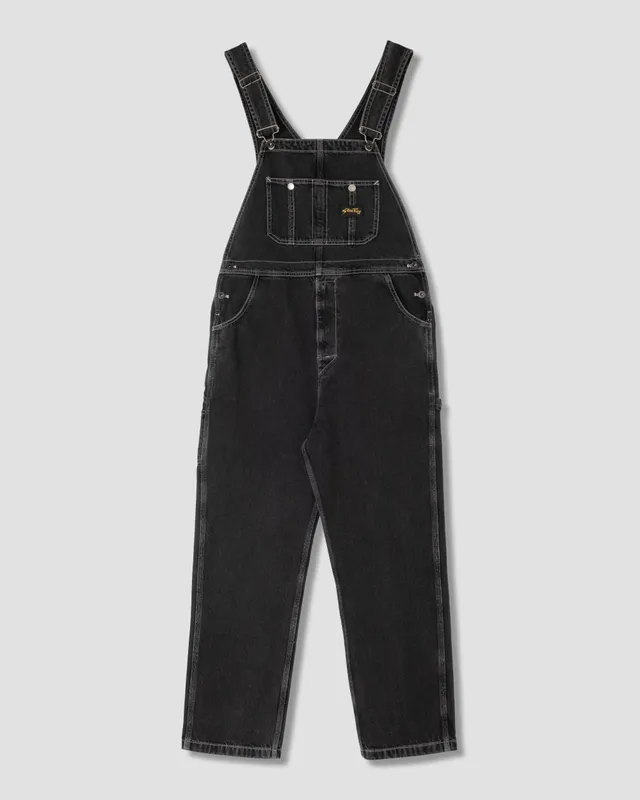 stan-ray-earls-bib-latzhose-washed-black-denim image 1