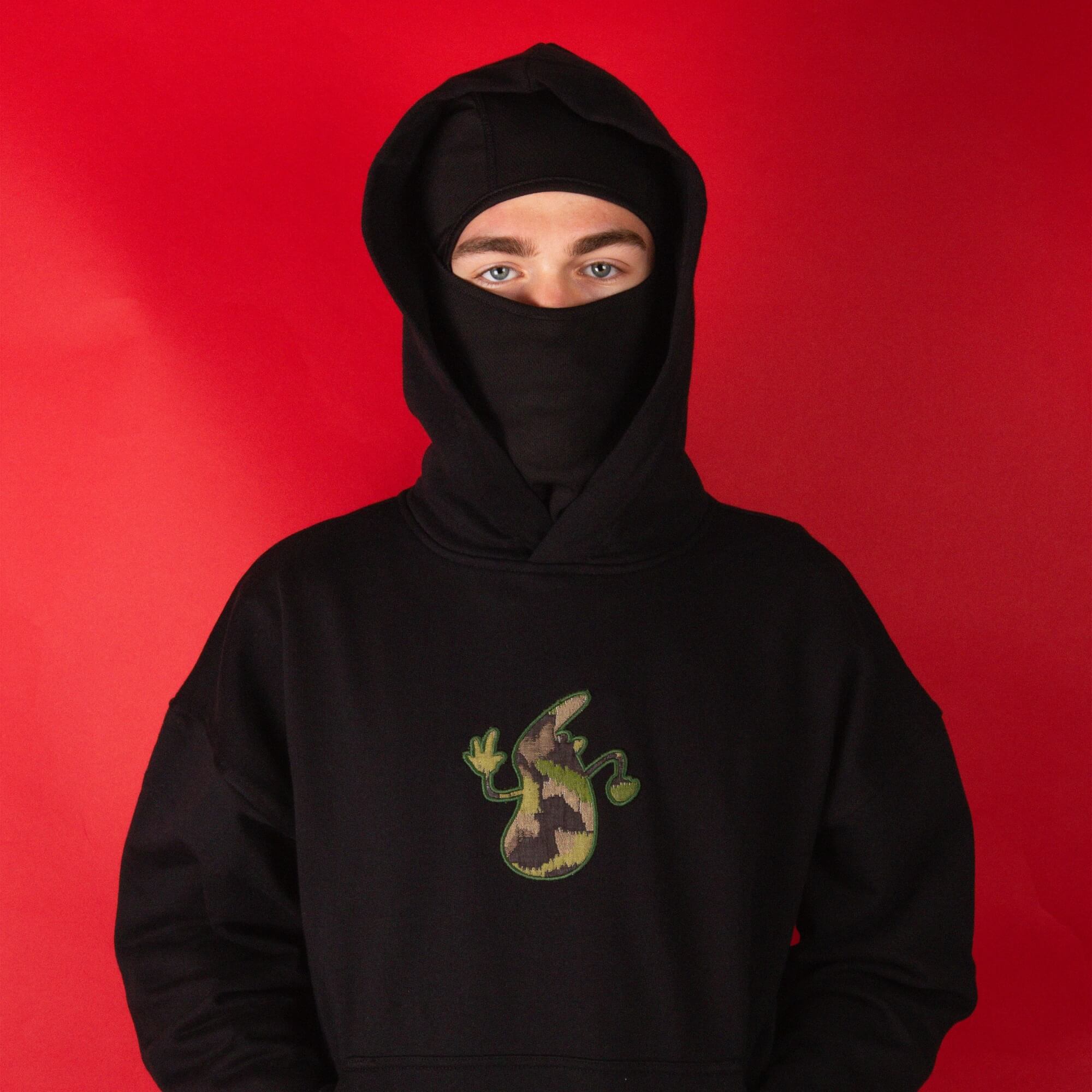 le-fix-balaclava-sturmhaube-herren-schwarz-polyester image 2