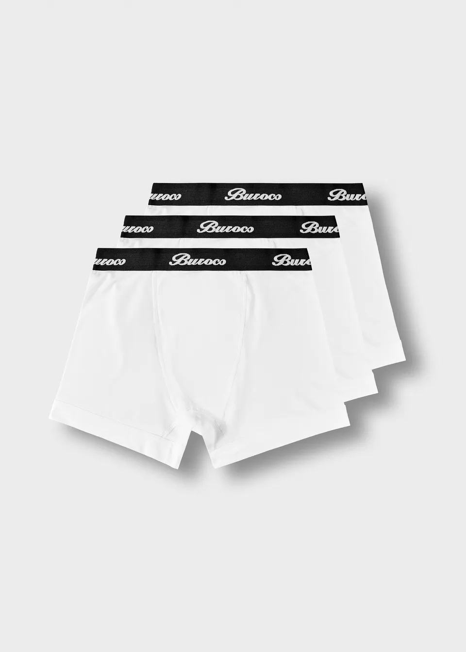 burocs-logo-trunks-3-pack-boxershorts-wei-m image 1