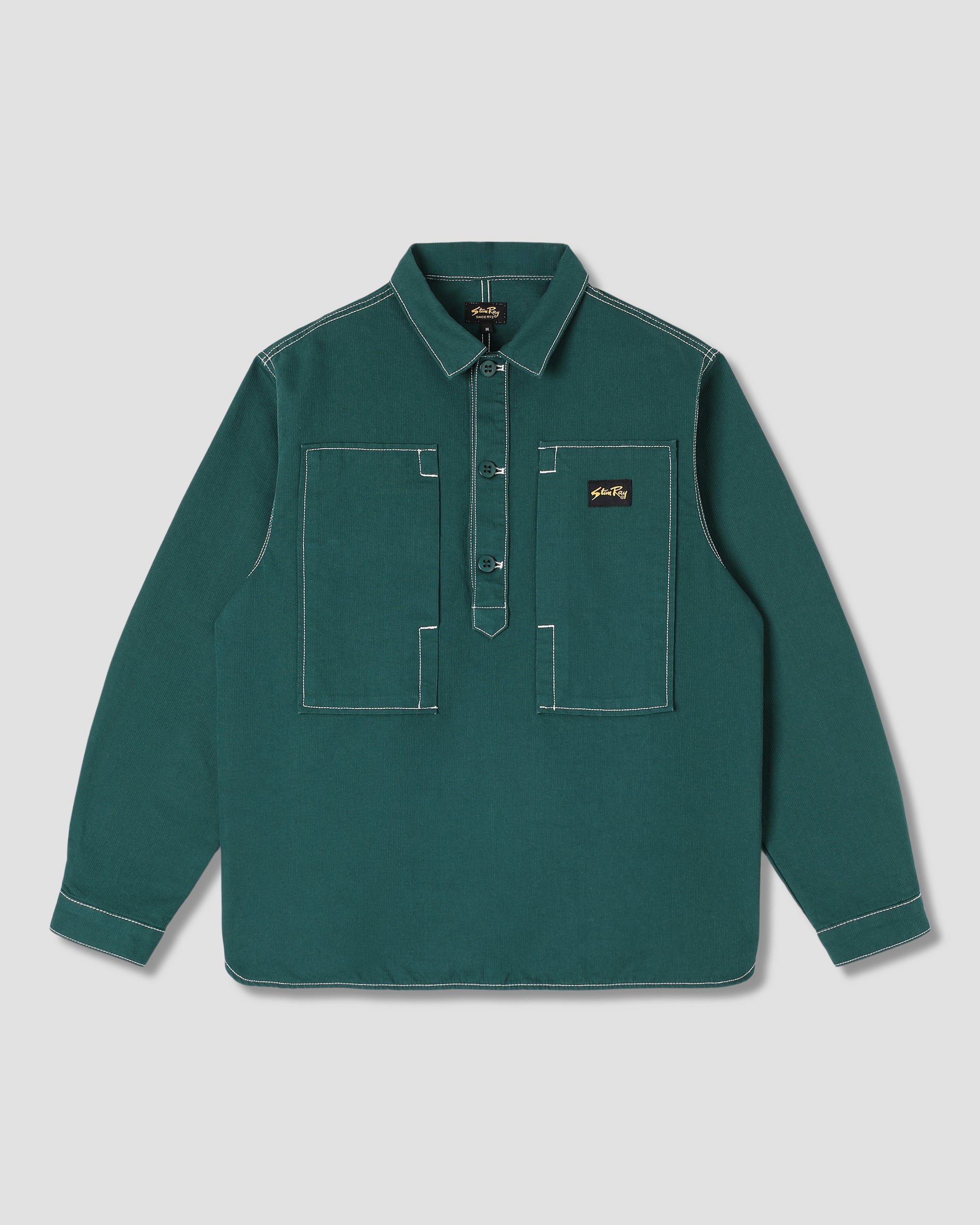 stan-ray-painters-pop-over-shirt-bedford-hemd-botanical-green image 1