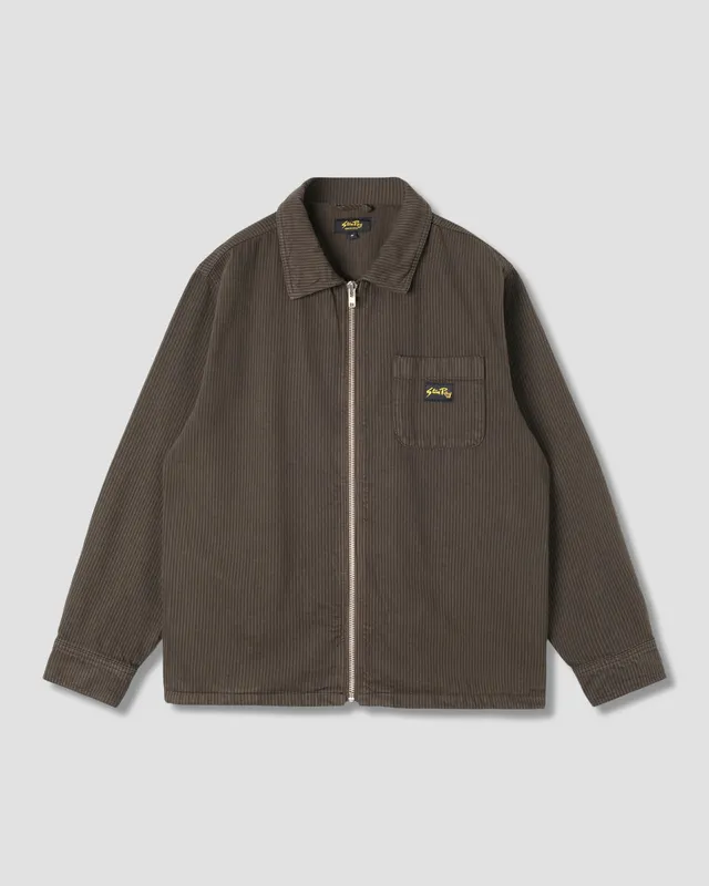 stan-ray-zip-shirt-hemd-charcoal-hickory-canvas image 1