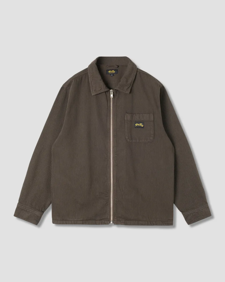 stan-ray-zip-shirt-hemd-charcoal-hickory-canvas image 1