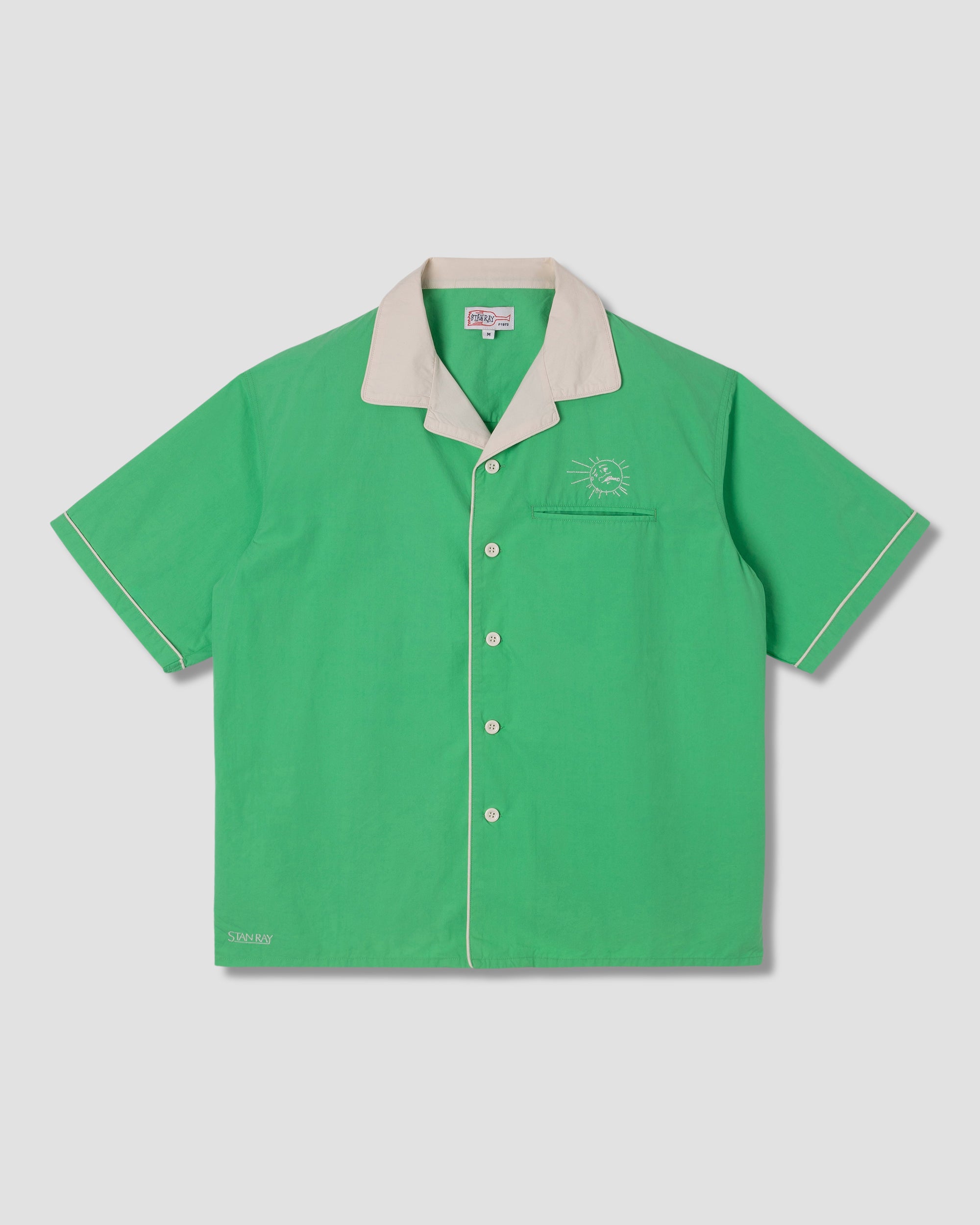 stan-ray-bowling-shirt-kurzarmhemd-island-green-baumwolle image 1
