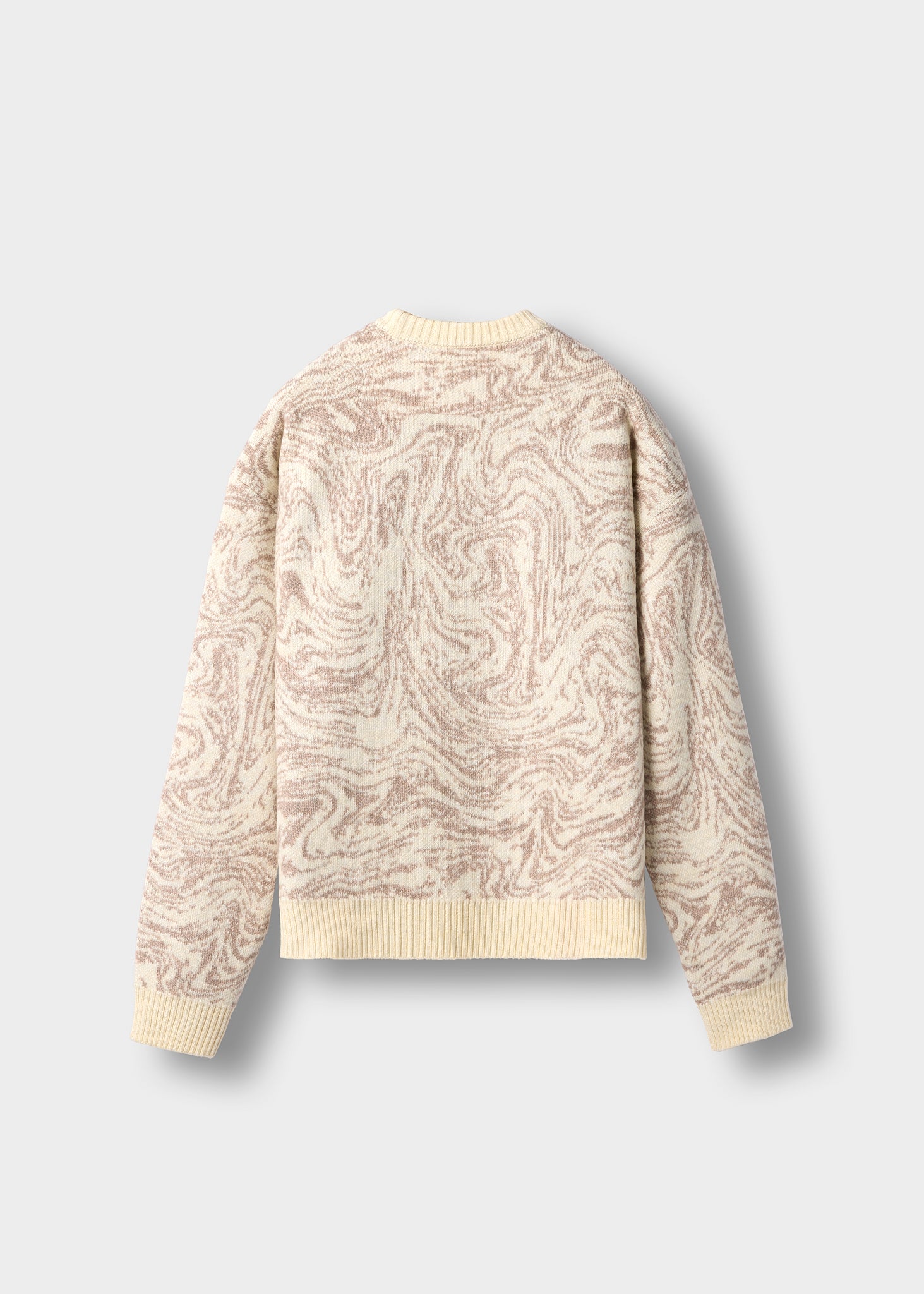 burocs-swirl-crewneck-sweater-herren-creme-jacquard-strick image 5