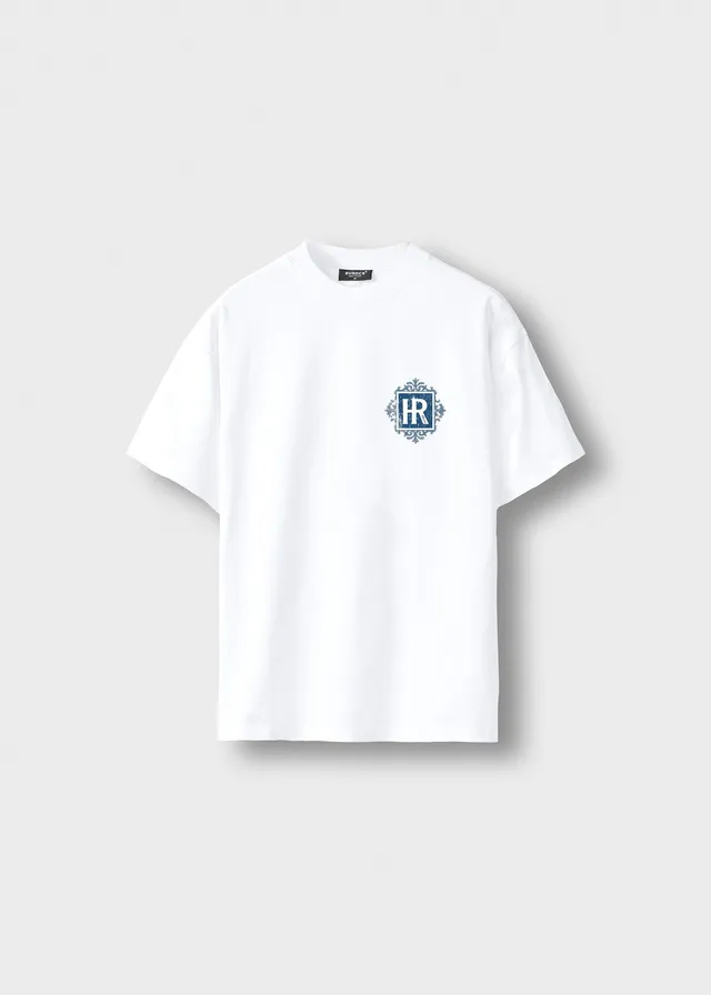 burocs-t-shirts-oversize-hotel-blue-emblem-white-240gsm image 1