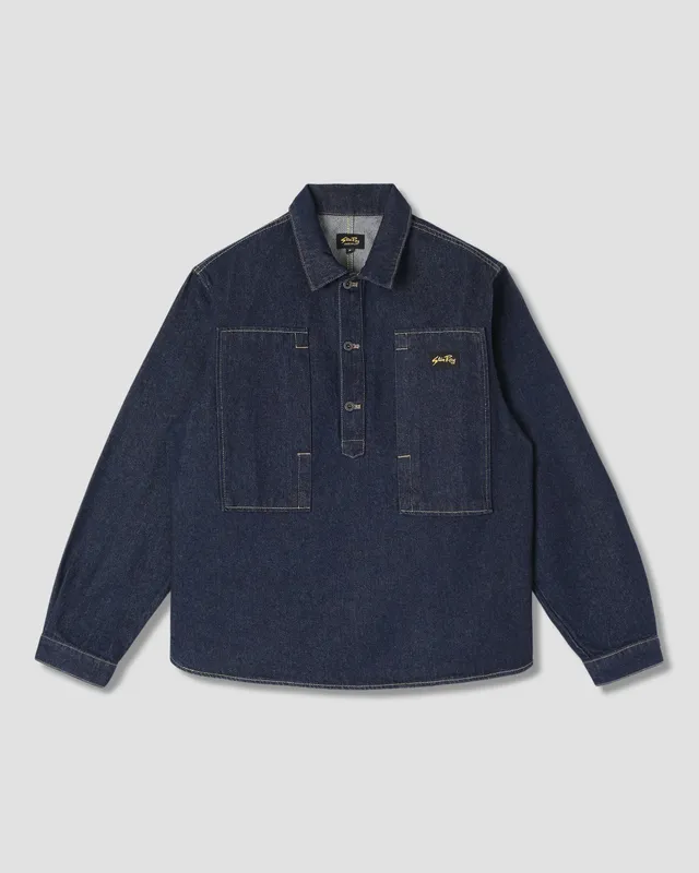 stan-ray-painters-pop-over-shirt-single-rinse-denimhemd image 1