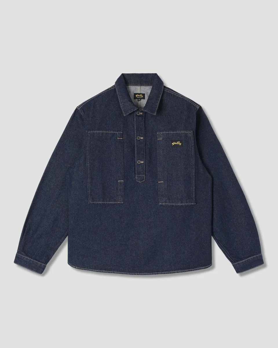 stan-ray-painters-pop-over-shirt-single-rinse-denimhemd image 1