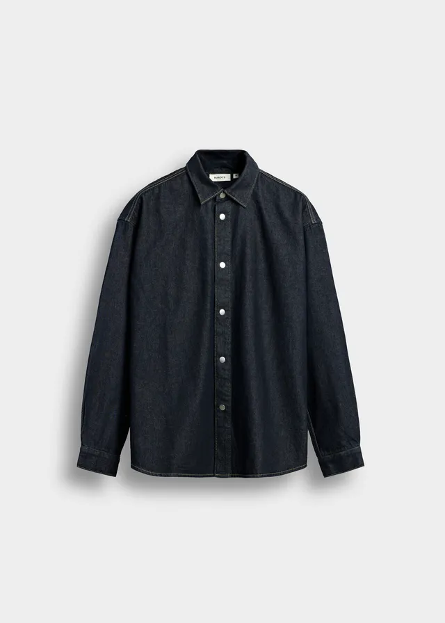 burocs-denim-raw-denim-overshirt-berhemd-raw-blue-relaxed-fit image 1