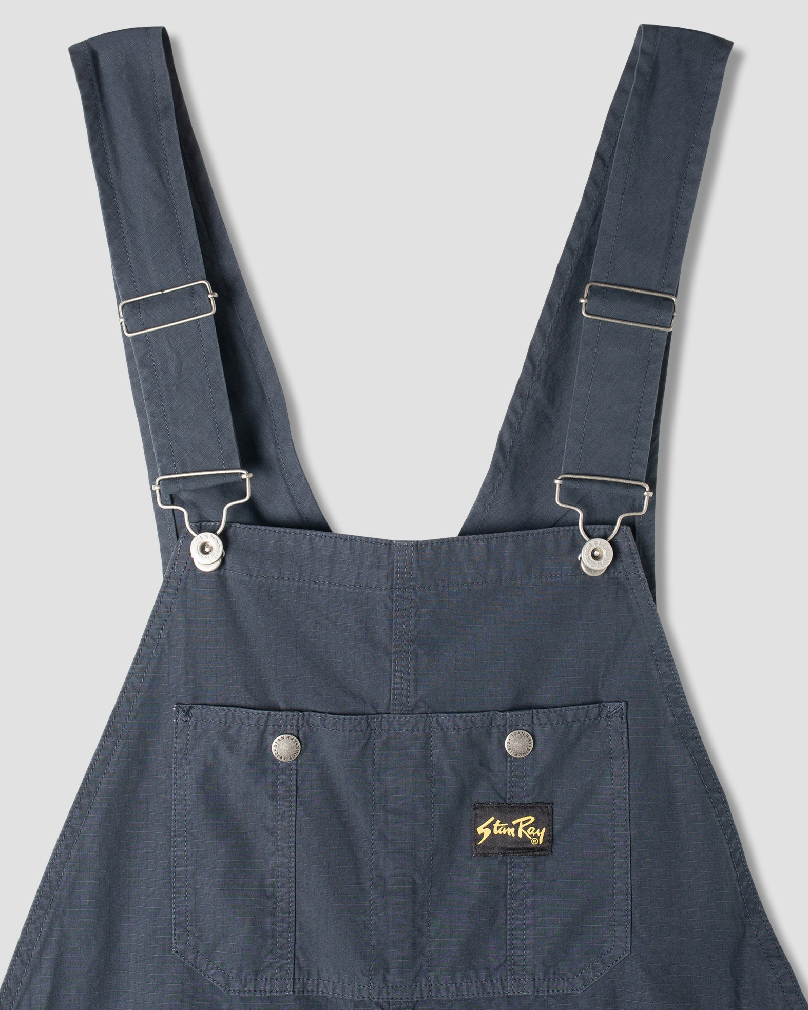 stan-ray-earls-bib-latzhose-navy-ripstop-baumwolle image 3