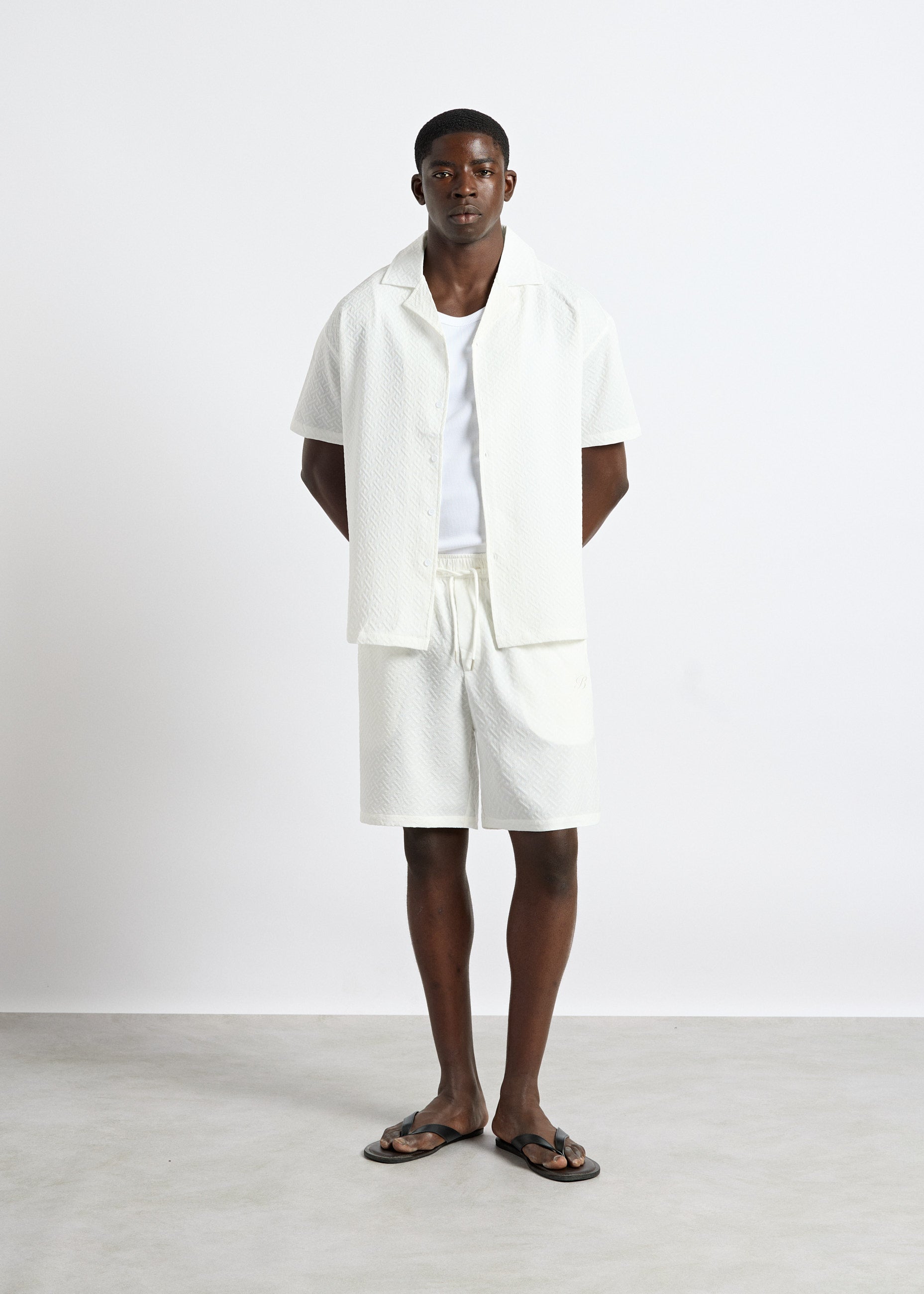 burocs-structured-shirt-white-regular-fit-strukturstoff image 5