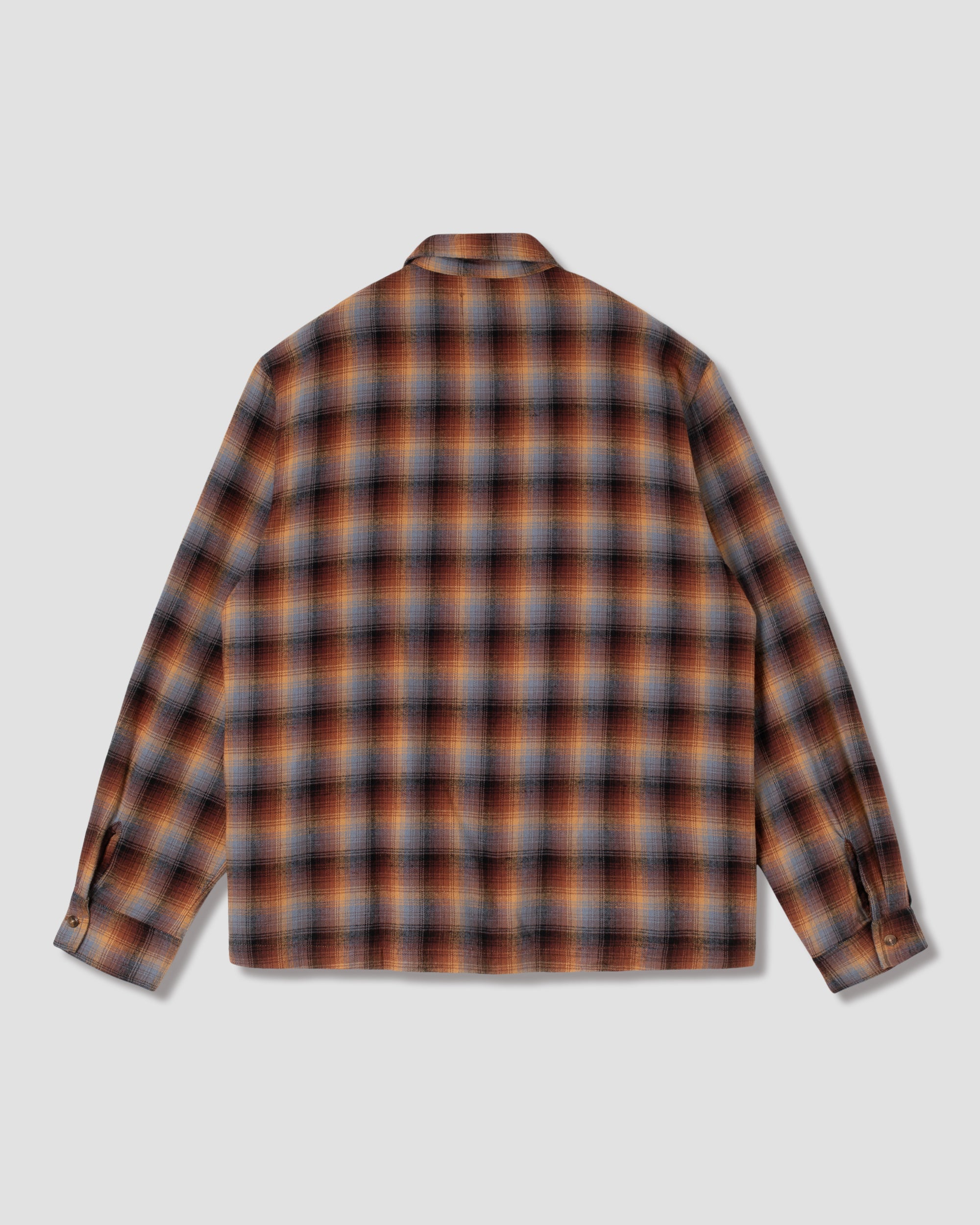 stan-ray-zip-shirt-flanellhemd-brown-blue-plaid-karo image 2
