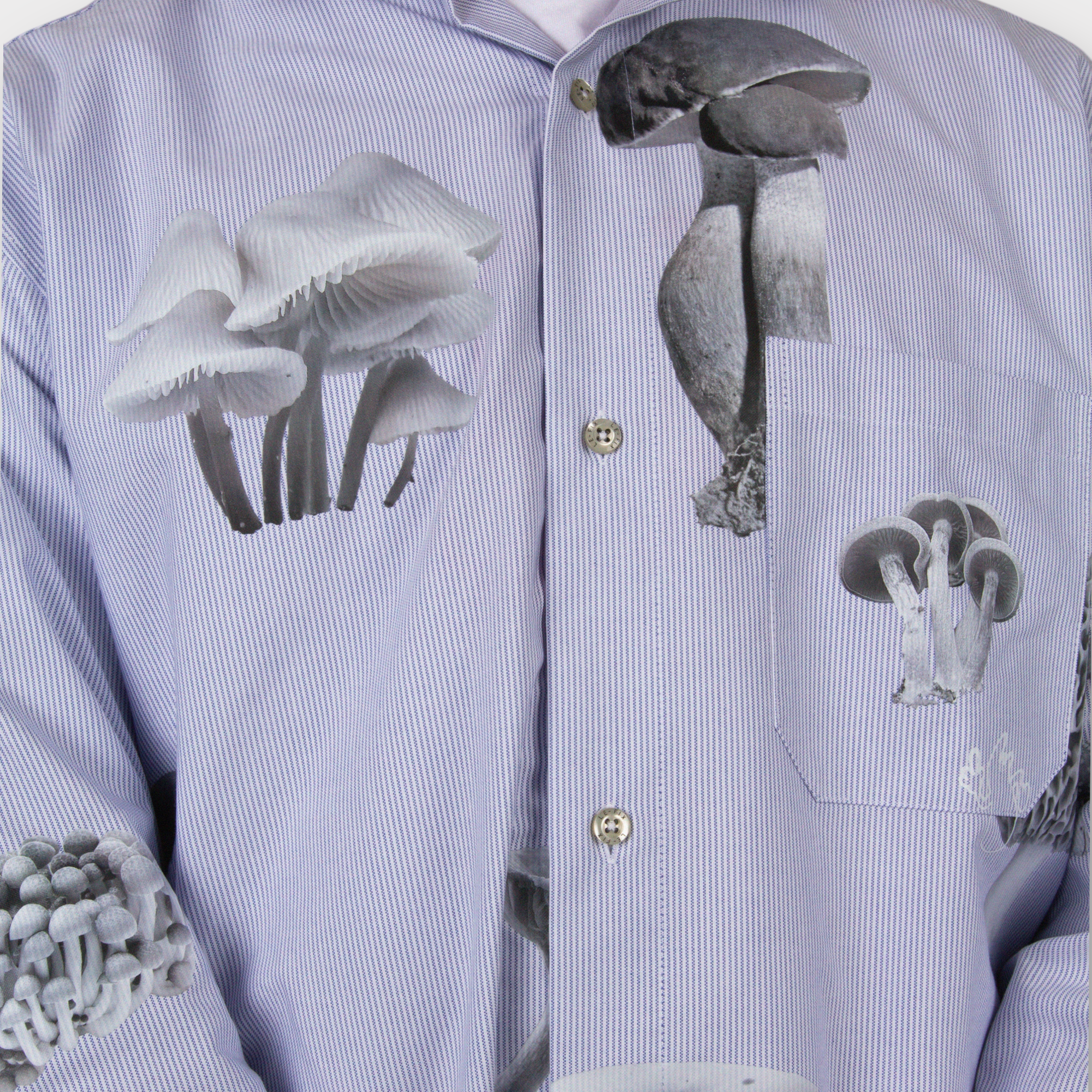 le-fix-mushroom-hemd-blau-herren-print-baumwollmix image 4