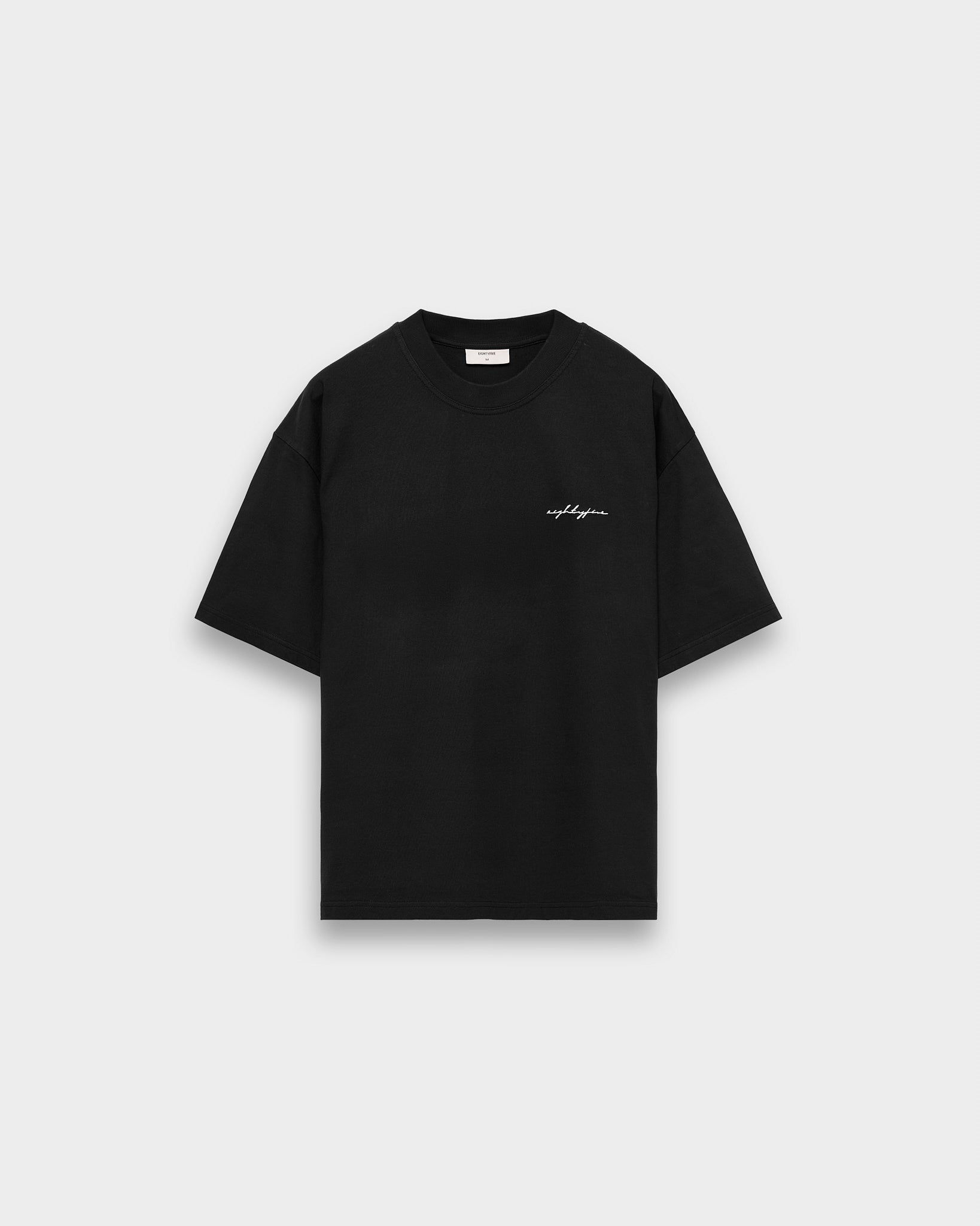eightyfive-signature-embroidery-oversized-t-shirt-herren-schwarz image 1