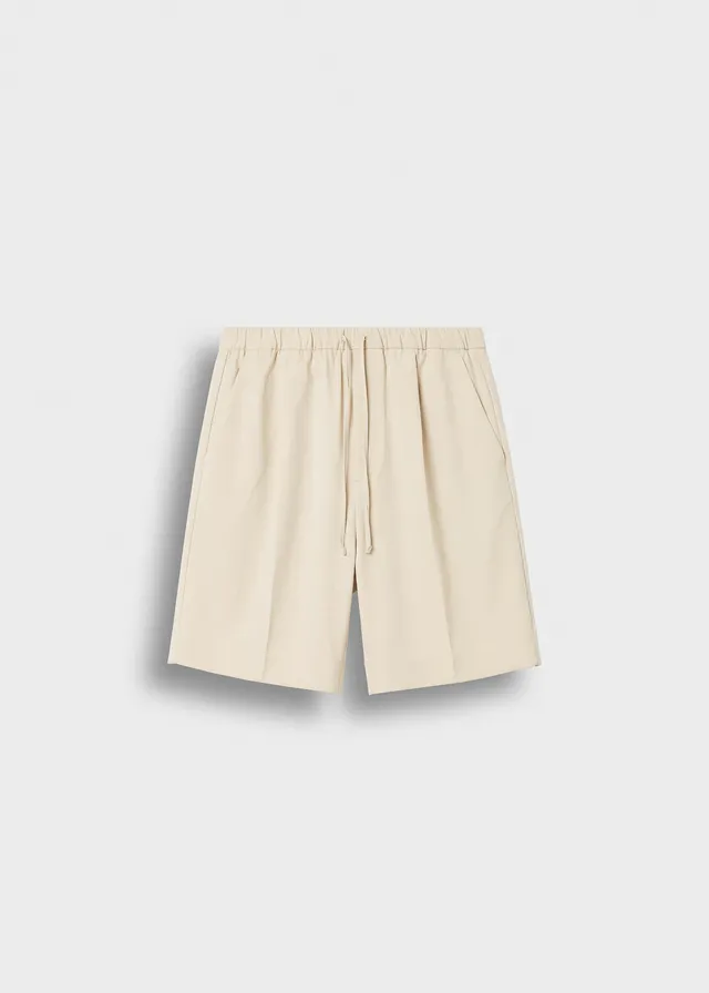 burocs-shorts-loose-drawstring-shorts-beige-relaxed-fit image 1