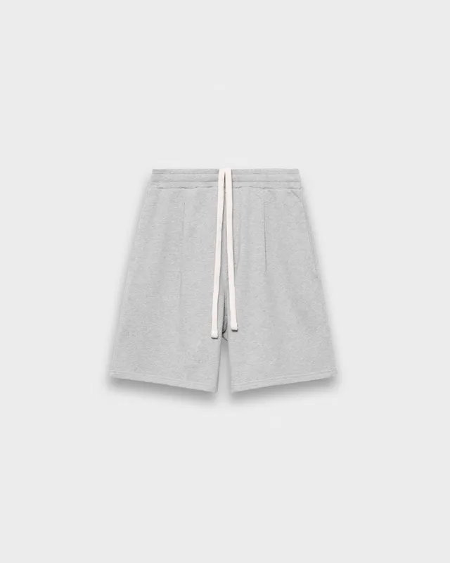 eightyfive-bottoms-pleated-sweatshorts-shorts-sporty-grey-relaxed image 1