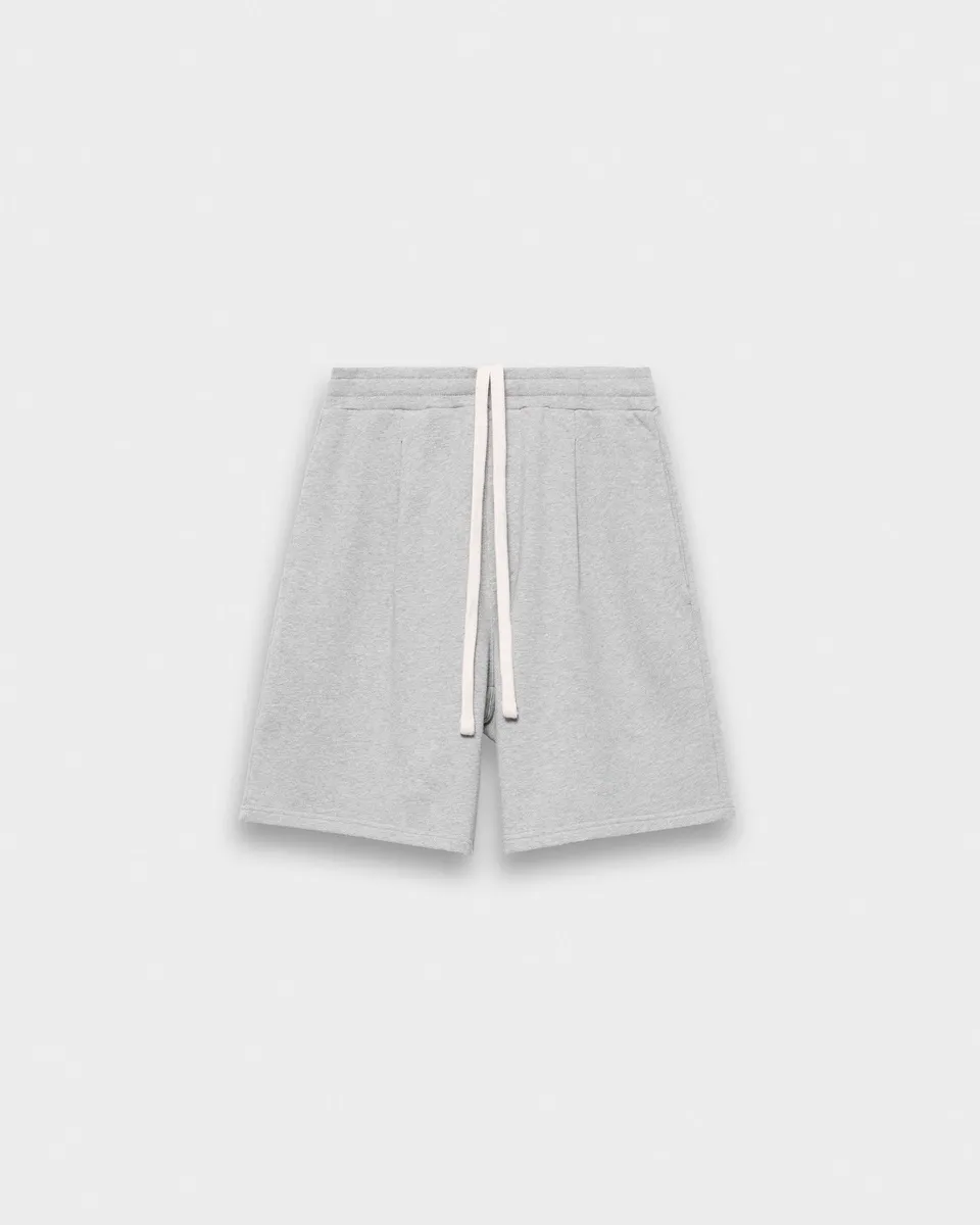 eightyfive-bottoms-pleated-sweatshorts-shorts-sporty-grey-relaxed image 1