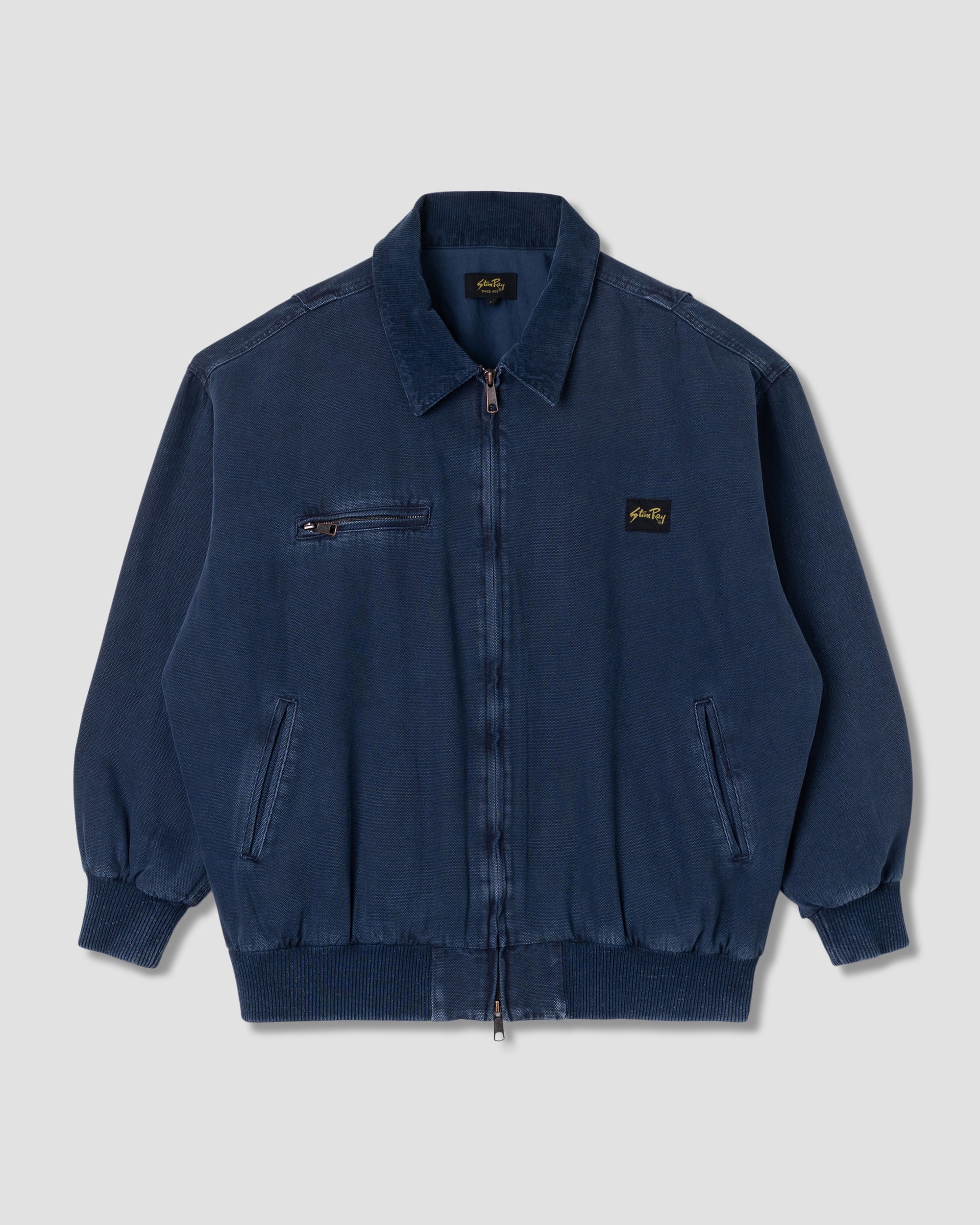 stan-ray-roughneck-bomberjacke-washed-navy-mit-kragen image 1