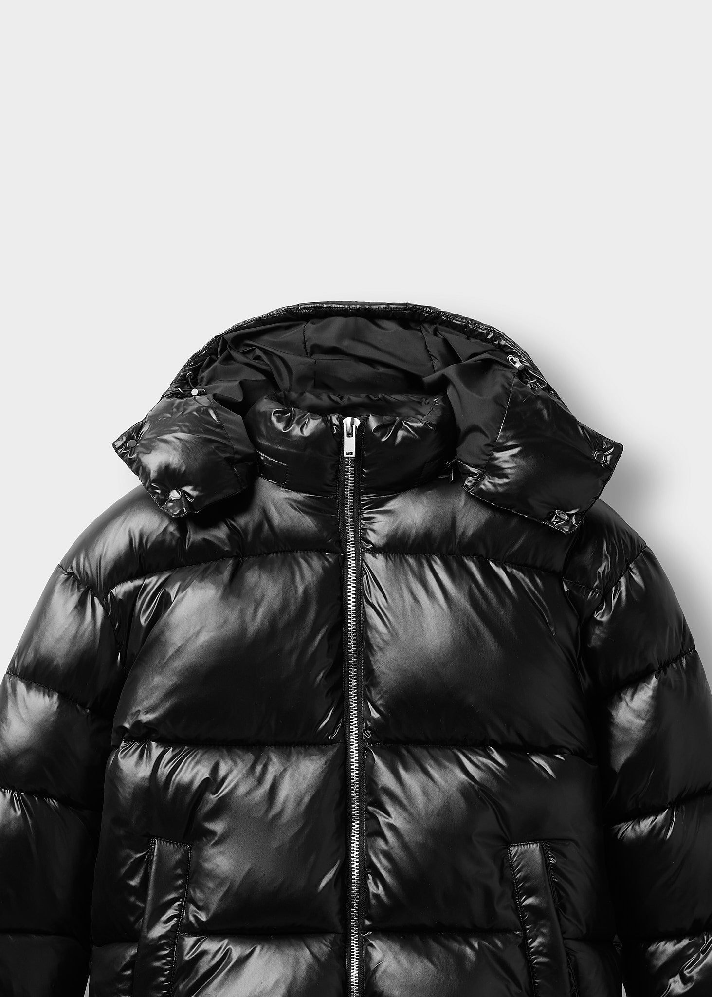 burocs-hooded-puffer-jacket-steppjacke-black-glossy-nylon image 3