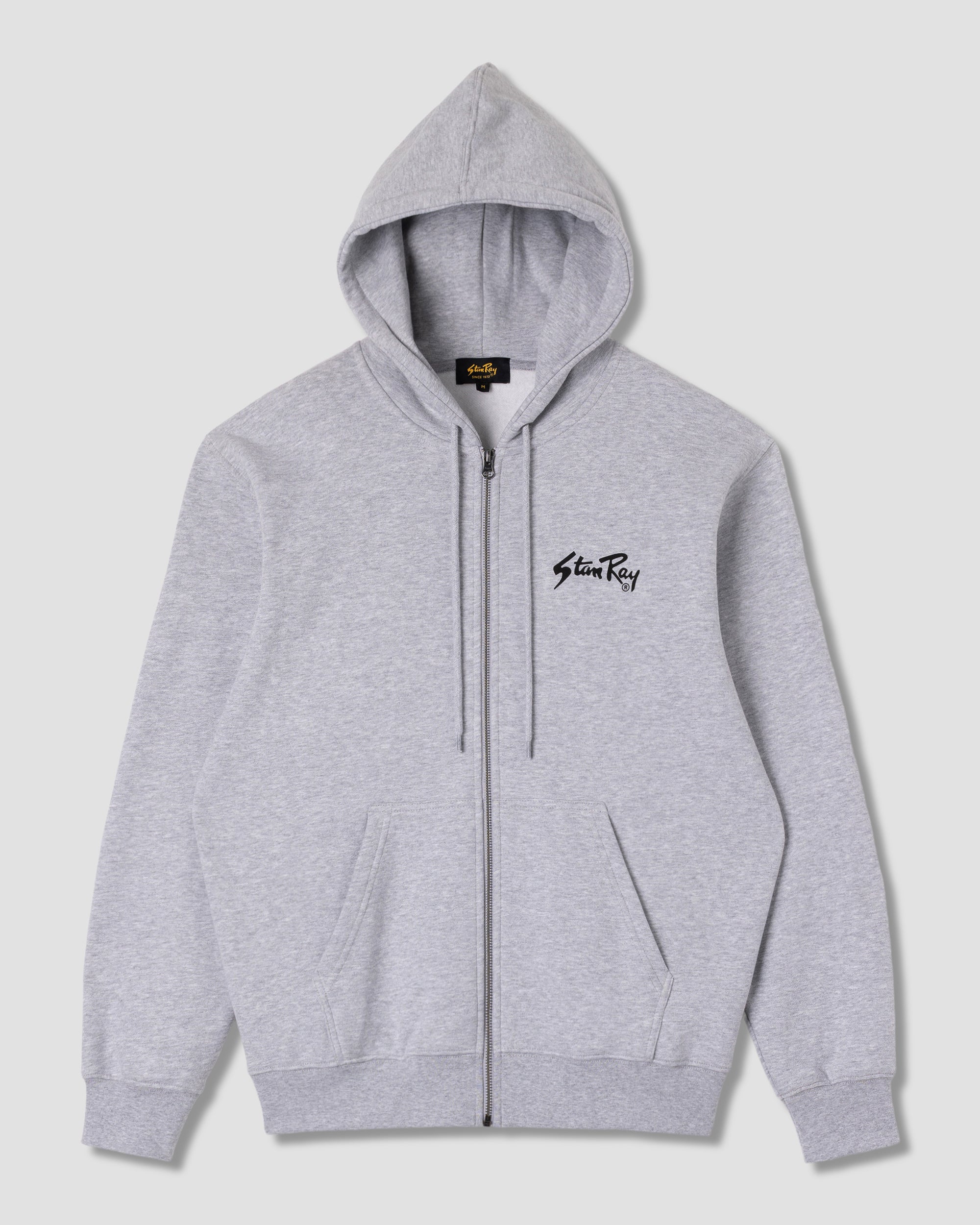 stan-ray-og-zip-hood-hoodie-grey-heather-baumwolle image 1